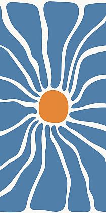 17407 op abstracte bloemenposter  11 60x120