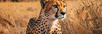 Cheetah in savannegras