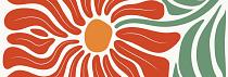 17714 ol abstracte bloemenposter  17 90x30