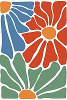 Abstracte bloemenposter #7