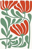 Abstracte bloemenposter #9