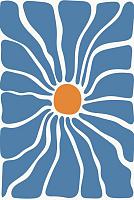 Abstracte bloemenposter #11