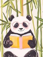 Lezende panda