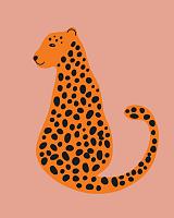 Minimalistische cheetah