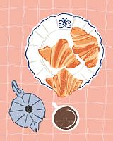 Koffie met croissantjes