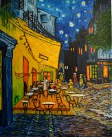 Café schilderij, gebaseerd op Van Gogh 