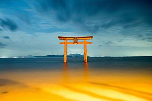 Shirahige Jinja, in Takashima, Shiga, Japan