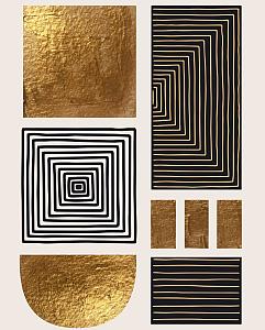 Gouden geometrische vormen #3