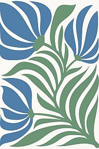 Abstracte bloemenposter #13