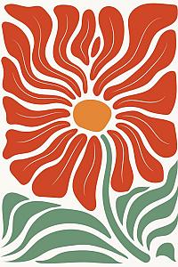 Abstracte bloemenposter #17