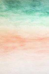 Groen oranje aquarel achtergrond