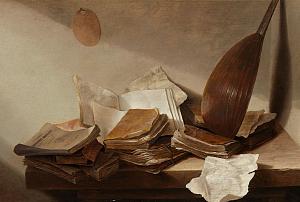 Stilleven met boeken, Jan Davidsz. de Heem, 1625 - 1630