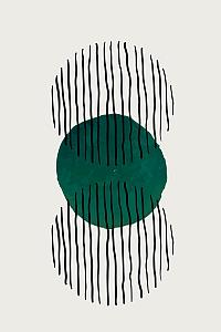 Minimalistische cirkel groen #9