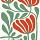 17279 ov abstracte bloemenposter  9 15x15