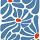 17589 ov abstracte bloemenposter  15 15x15