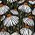 17927 ov handgetekend patroon met bloemen 15x15