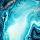 Golvende, blauwe texturen