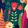 9003 ov bloemencompositie groen  20 80x80