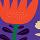 9210 ol bloemencompositie paars  21 100x50