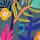 Bloemencompositie blauw #23