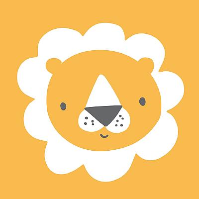 Schattige leeuw illustratie
