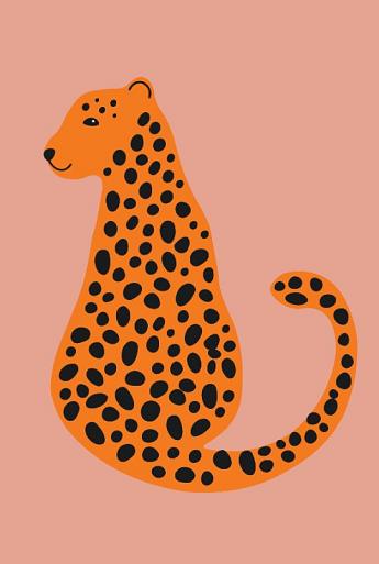 Minimalistische cheetah