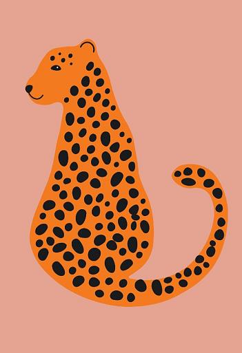 Minimalistische cheetah