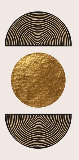 Gouden geometrische vormen #4