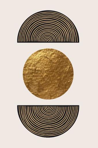 Gouden geometrische vormen #4
