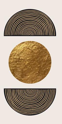 Gouden geometrische vormen #4