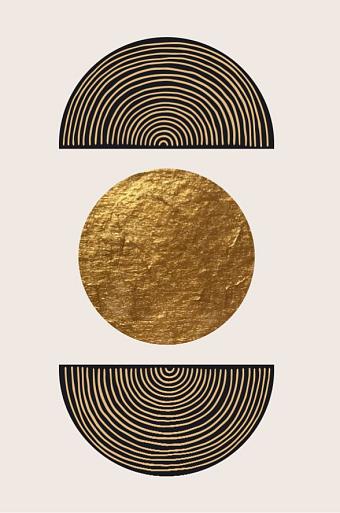 Gouden geometrische vormen #4