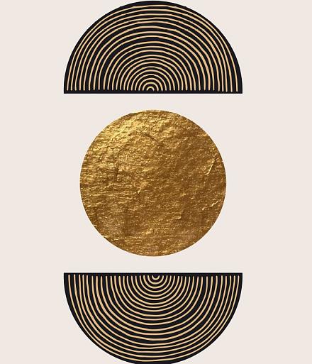 Gouden geometrische vormen #4
