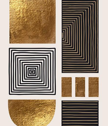 Gouden geometrische vormen #3
