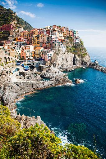 Dorpje Manarola aan de Italiaanse kust