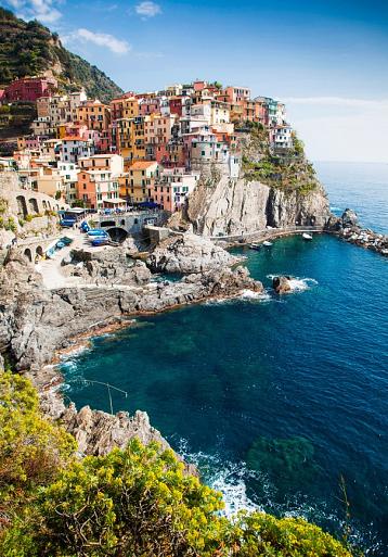 Dorpje Manarola aan de Italiaanse kust
