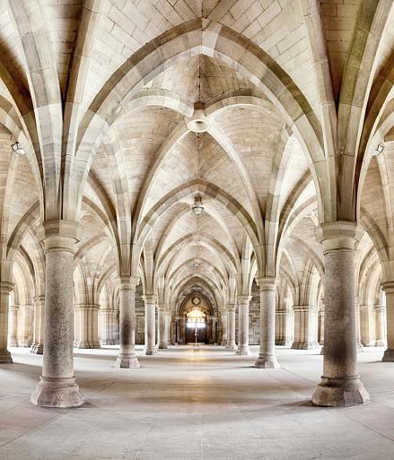 Panoramafoto van de Universiteitskloosters van Glasgow