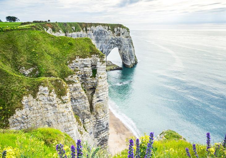 Kliffen van Etretat, Normandië, Frankrijk