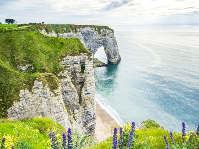 Kliffen van Etretat, Normandië, Frankrijk