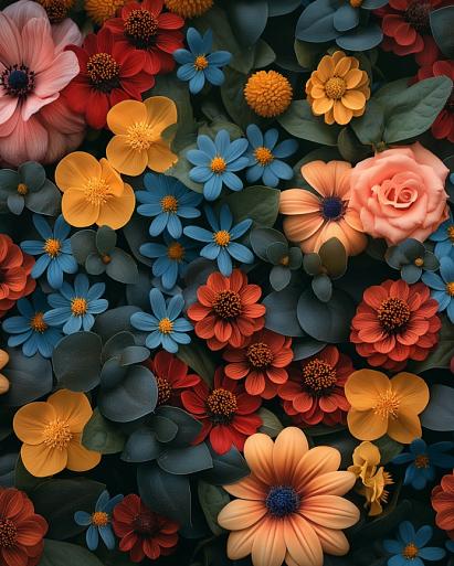 Achtergrond met bloemen