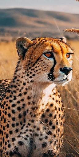 Cheetah in savannegras
