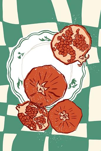 Groene compositie met uien