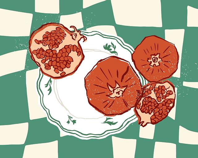 Groene compositie met uien
