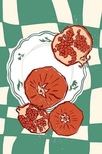 Groene compositie met uien
