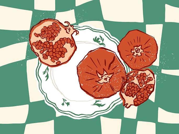 Groene compositie met uien