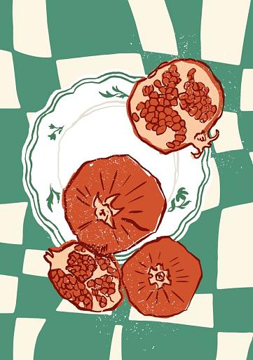 Groene compositie met uien