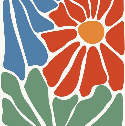 Abstracte bloemenposter #7