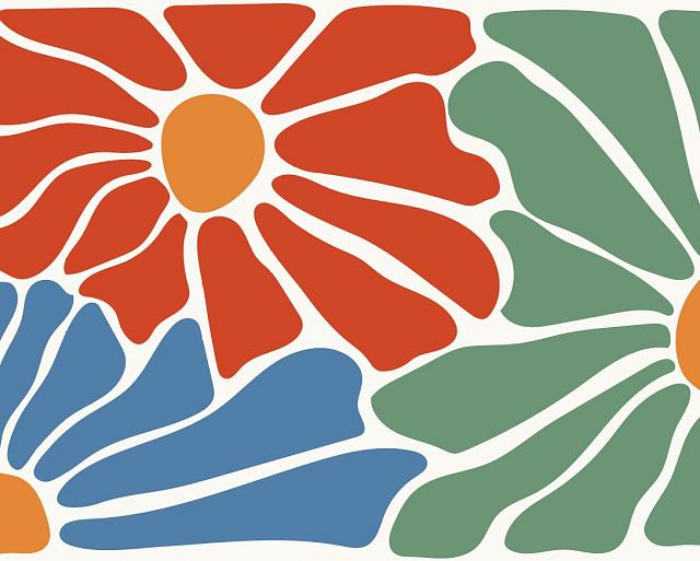 Abstracte bloemenposter #7
