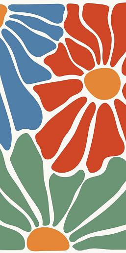 Abstracte bloemenposter #7
