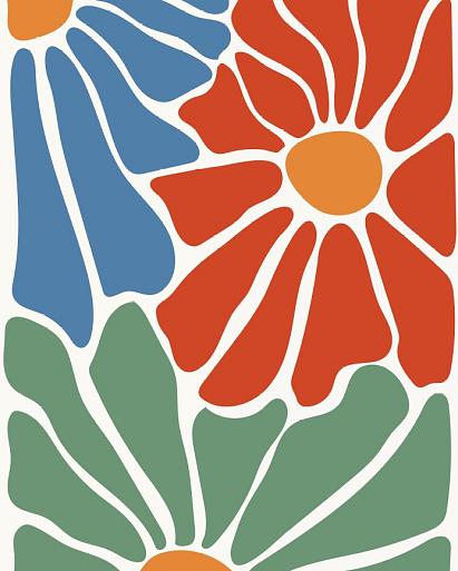 Abstracte bloemenposter #7