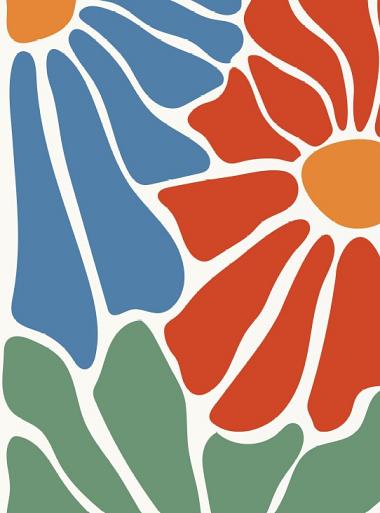 Abstracte bloemenposter #7